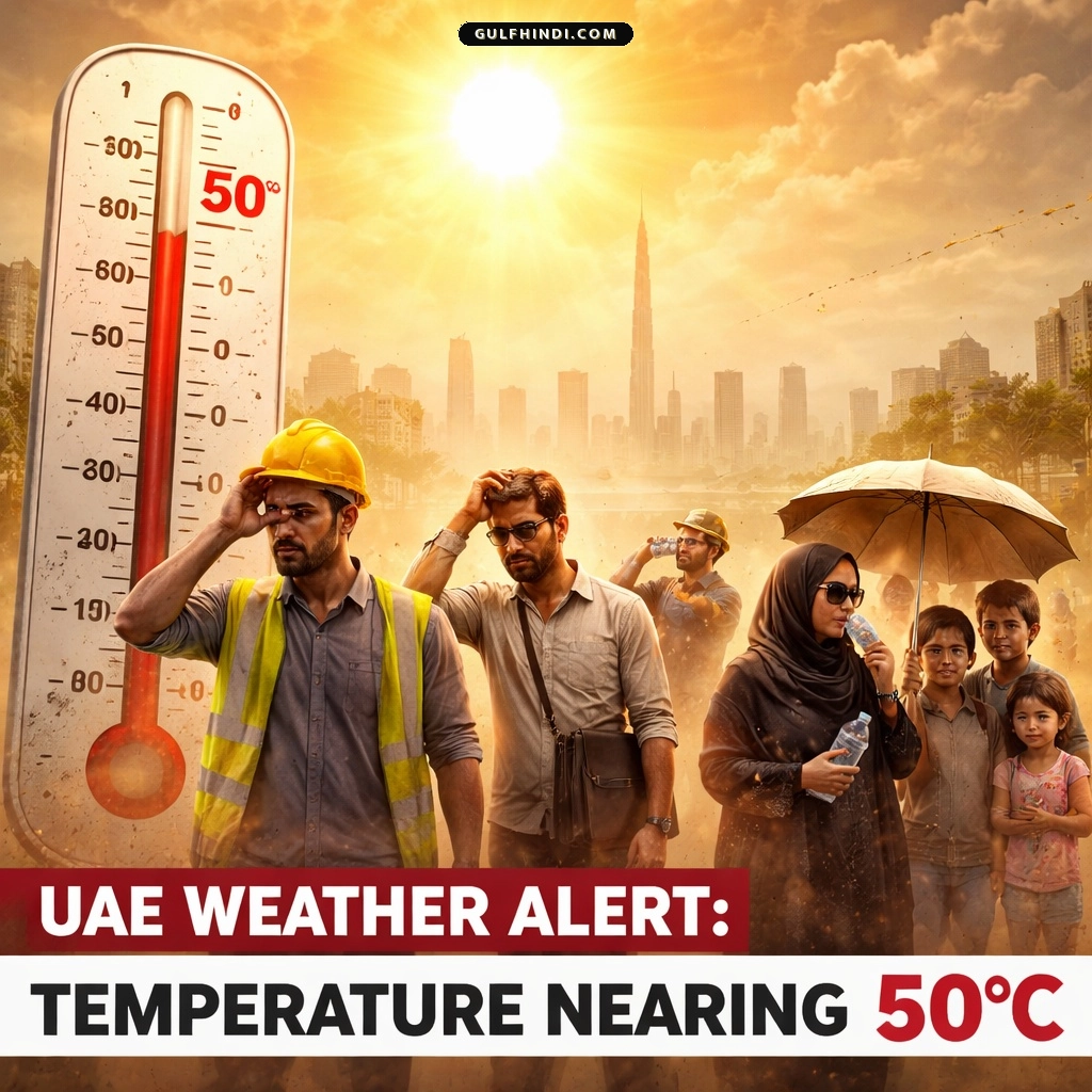 UAE Weather Alert: भीषण गर्मी की चपेट में UAE, तापमान 50 डिग्री के करीब, स्वास्थ्य मंत्रालय ने जारी की चेतावनी