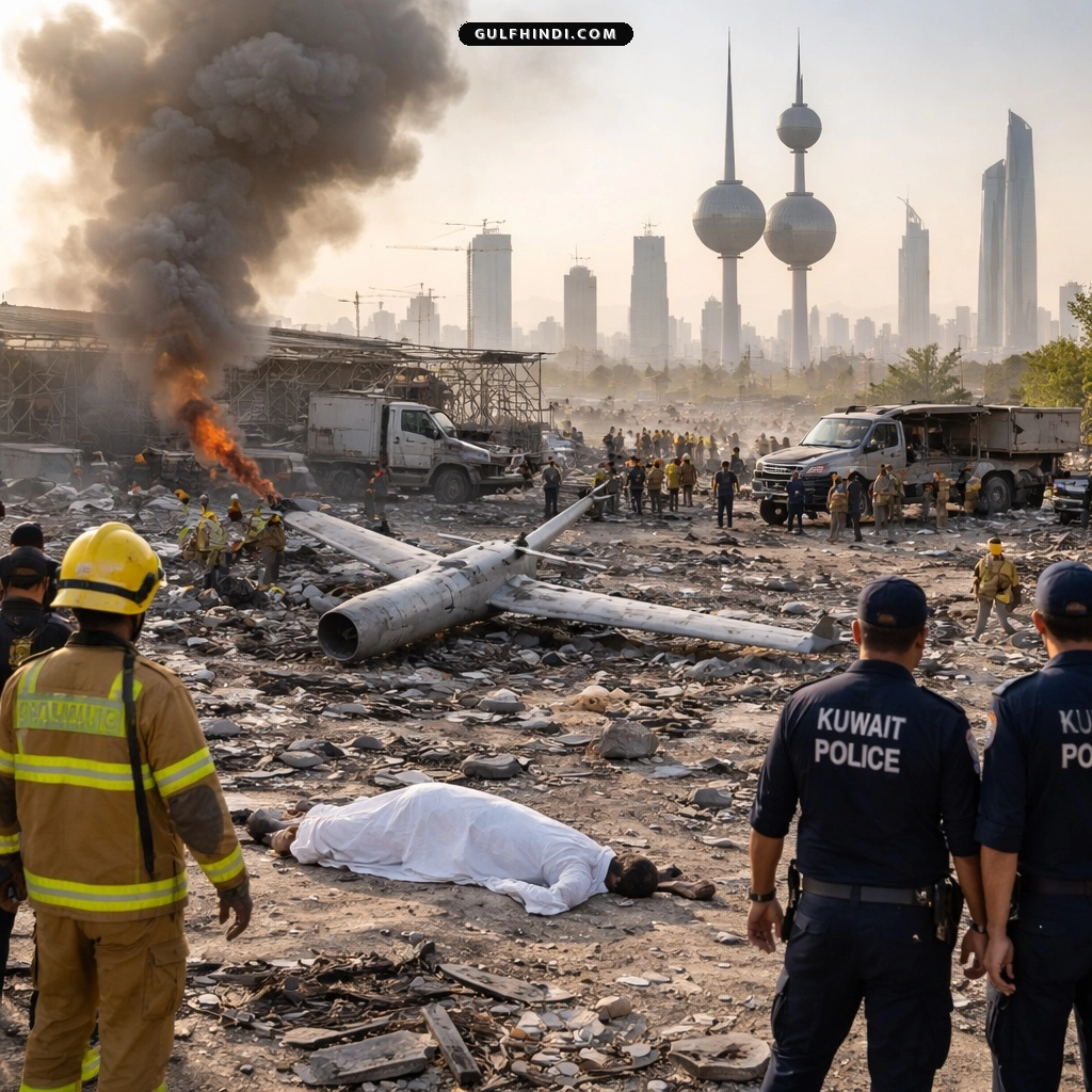 Kuwait में ईरान का ड्रोन हमला, एक वर्कर की मौत और मचा भारी नुकसान, खाड़ी देशों में तनाव बढ़ा.