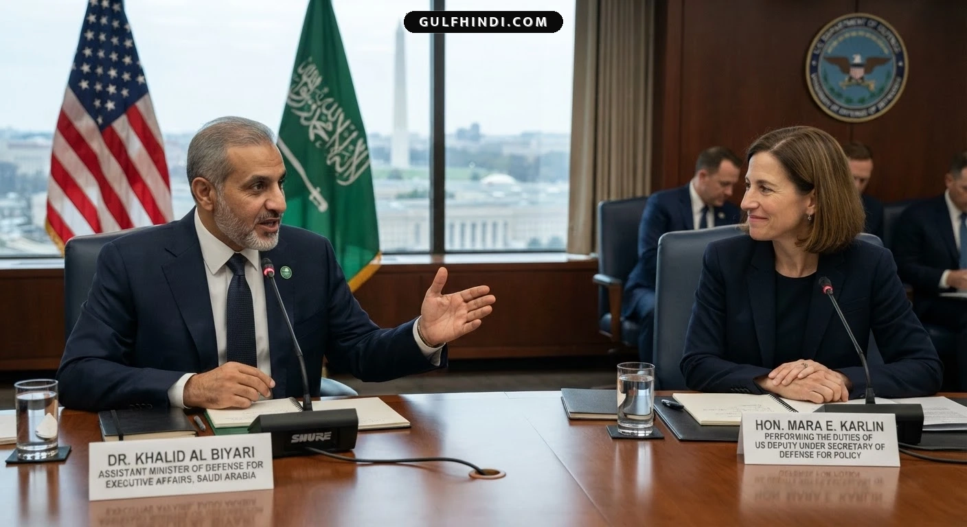 Saudi Arabia Defense News: रक्षा सहयोग बढ़ाने के लिए अमेरिका पहुंचे सऊदी मंत्री, रक्षा उद्योग और तकनीक पर हुई चर्चा