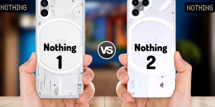 Nothing Phone 2 vs Phone 1