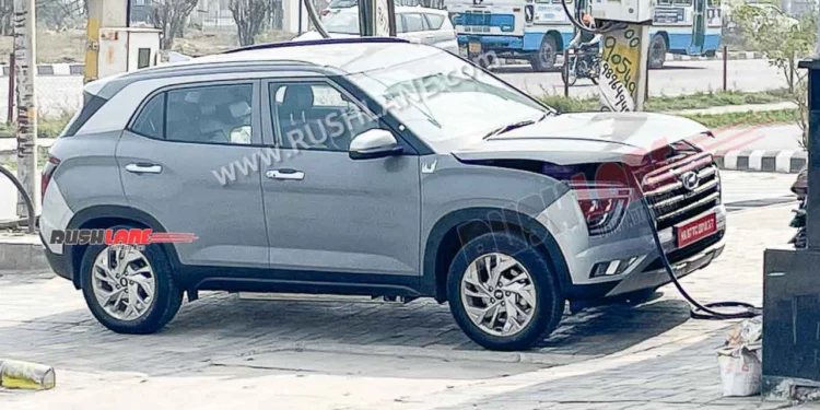 Creta EV Test Mule Spotted