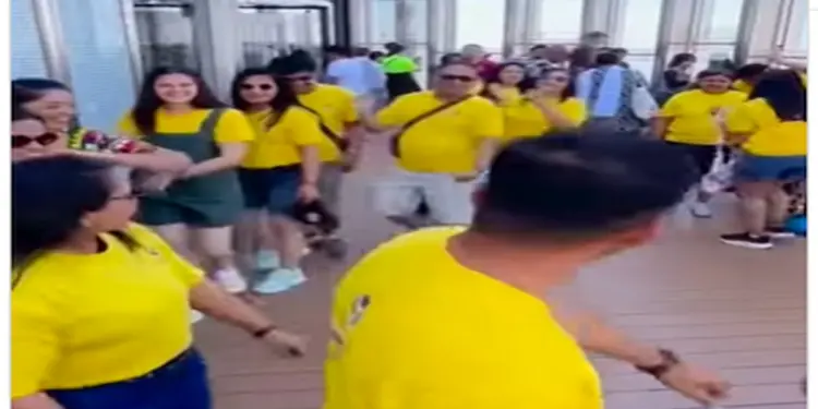 बुर्ज खलीफा पर भारतीय पर्यटकों का गरबा वीडियो हुआ वायरल