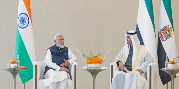 पीएम मोदी और यूएई राष्ट्रपति  के बीच फोन पर बातचीत, द्विपक्षीय सहयोग को और मज़बूत करने पर जोर
