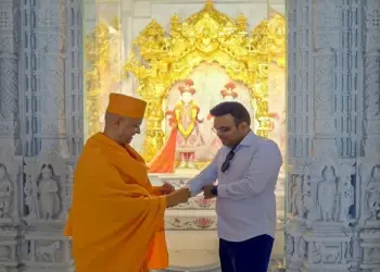 आईसीसी चेयरमैन जय शाह ने अबू धाबी स्थित बीएपीएस हिंदू मंदिर का दौरा किया