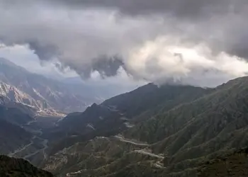 सऊदी अरब में पहाड़ियों पर छाया घना कोहरा, प्राकृतिक सुंदरता में लगे चार चांद