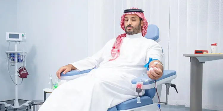 सऊदी अरब के क्राउन प्रिंस मोहम्मद बिन सलमान ने किया रक्तदान