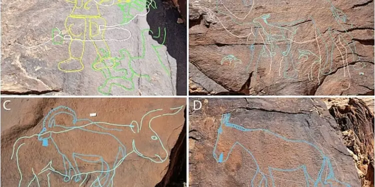 सऊदी में 12,800 साल पुरानी जीवन-आकार की रॉक आर्ट की हुई खोज